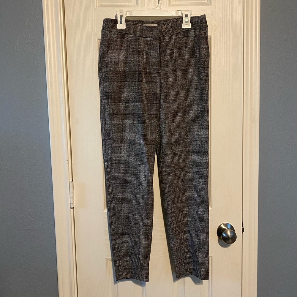 H&M Gray Plaid Trousers